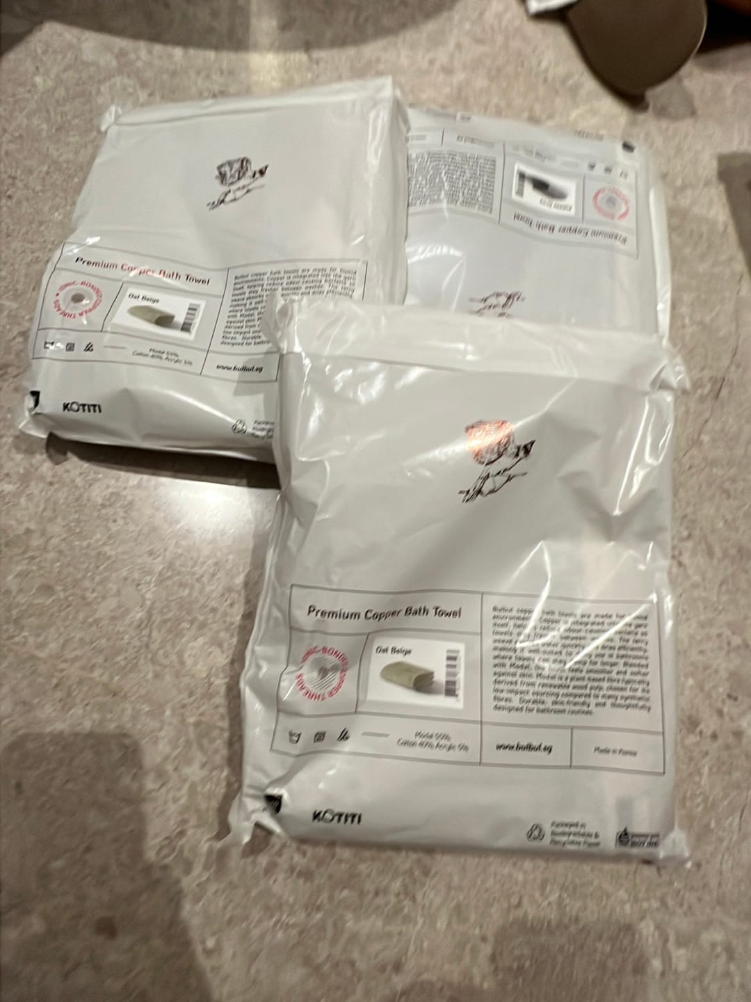 Customer photo review of Premium Copper Bath Towel | Antibacterial