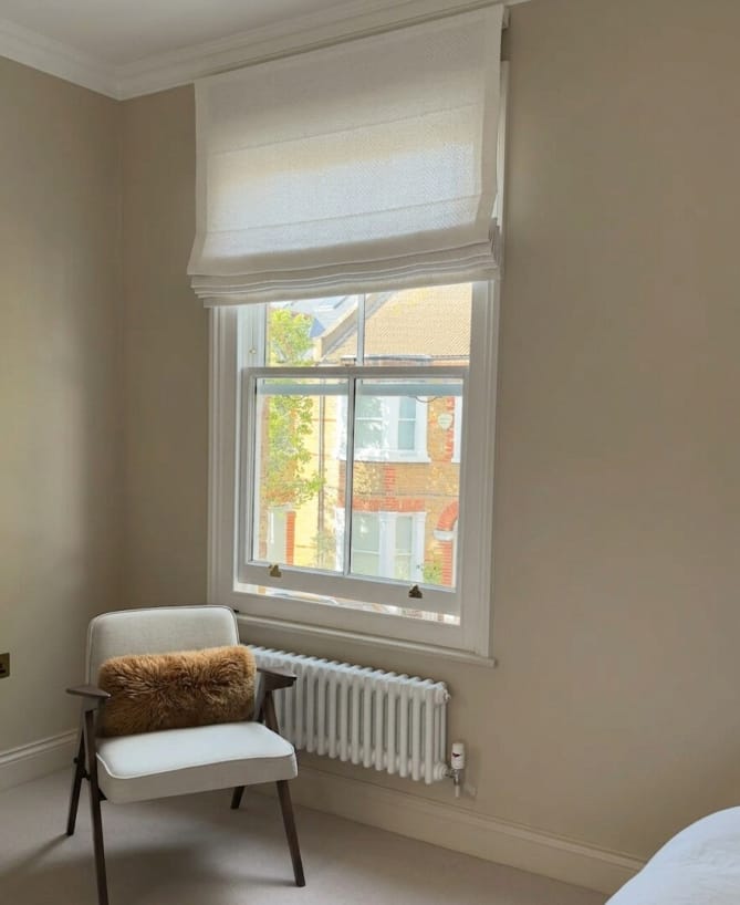 Customer photo review of Luma Custom Motorized Roman Shades