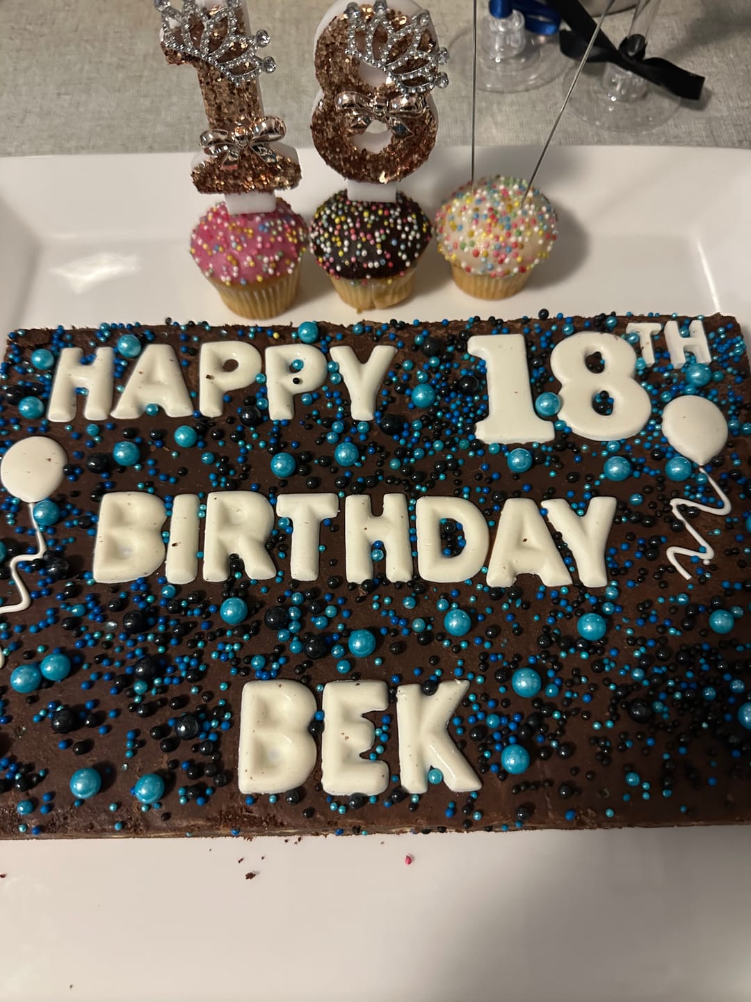 Customer photo review of Birthday Brownie · Large