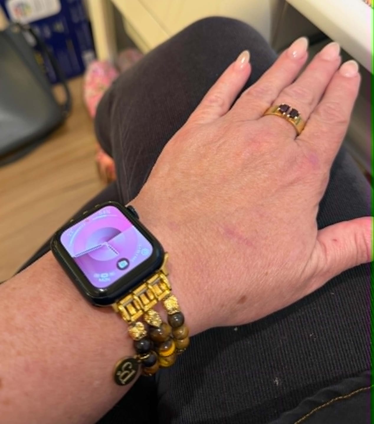 Customer photo review of Sunstone Serenity Apple Watch Strap