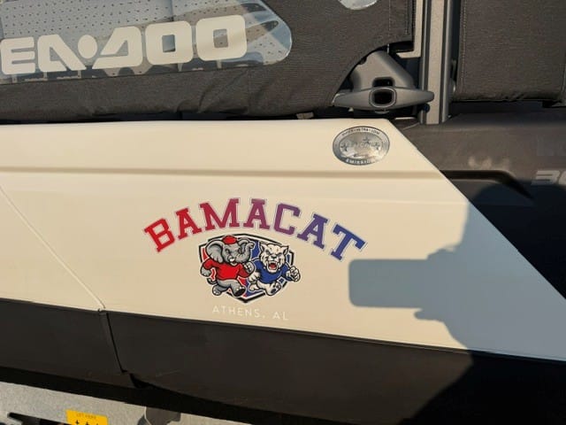 Customer photo review of Custom Digital Boat Name Logo Design