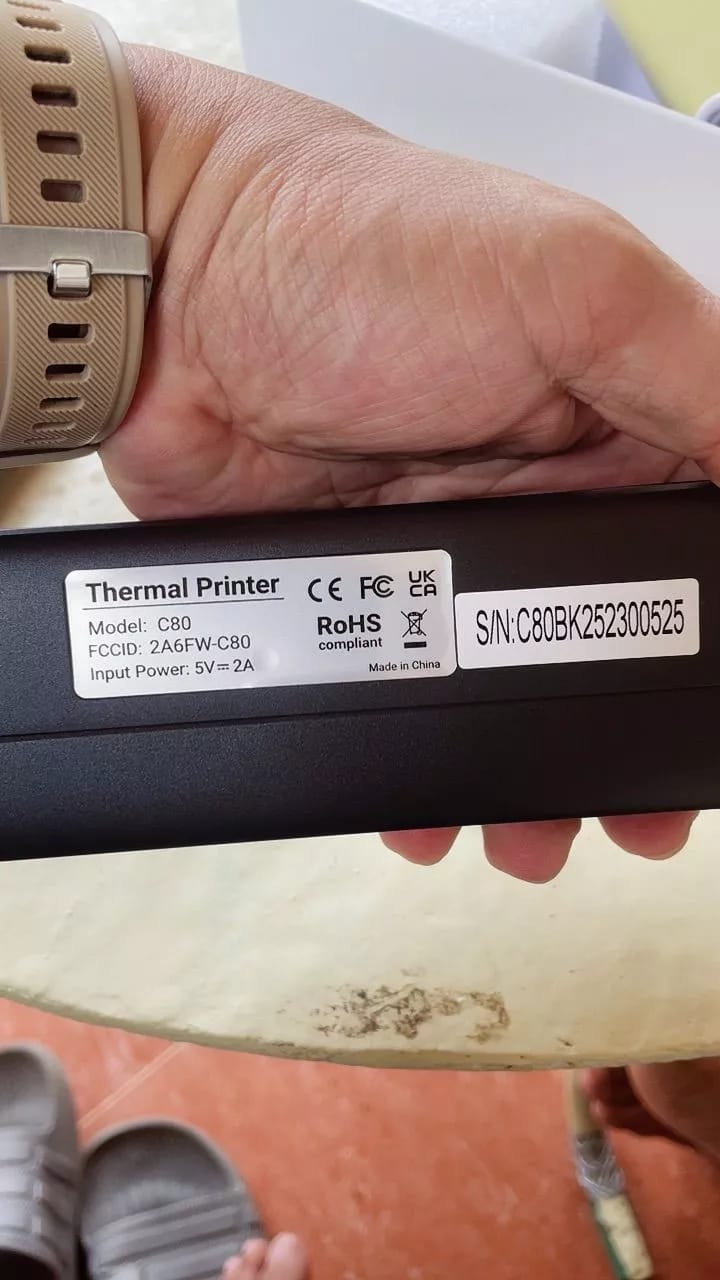 Customer photo review of 🖨️ HPRT INKLESS PORTABLE A4 THERMAL PRINTER