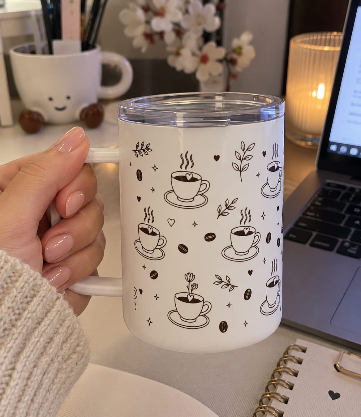 Customer photo review of Workday Fuel Insulated Mug