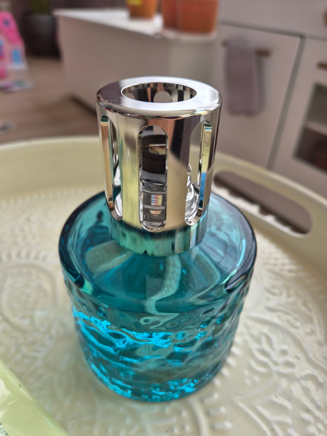 Customer photo review of Maison Berger Giftset - Geurbrander Mirage - Blauw - 250 ml