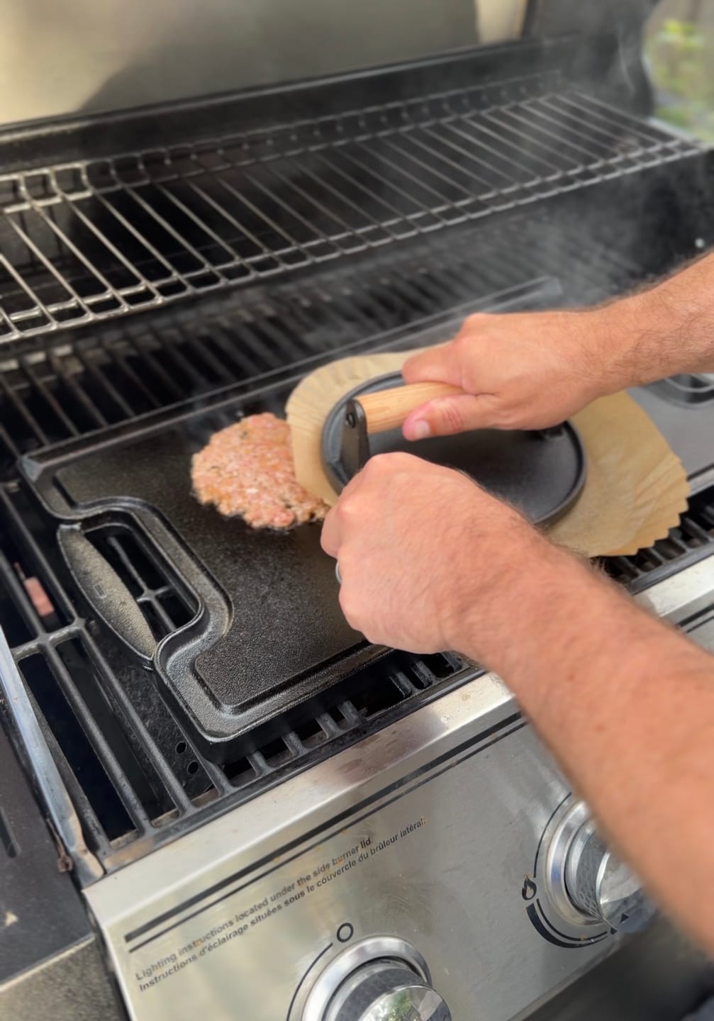 Customer photo review of Big Boy Mario: A Smash Brother Circular Burger Press