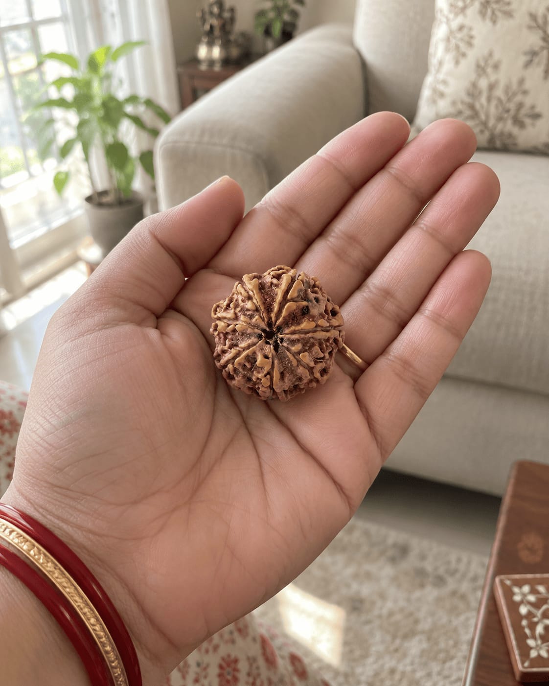 Customer photo review of 7 Mukhi Rudraksha (Nepali)