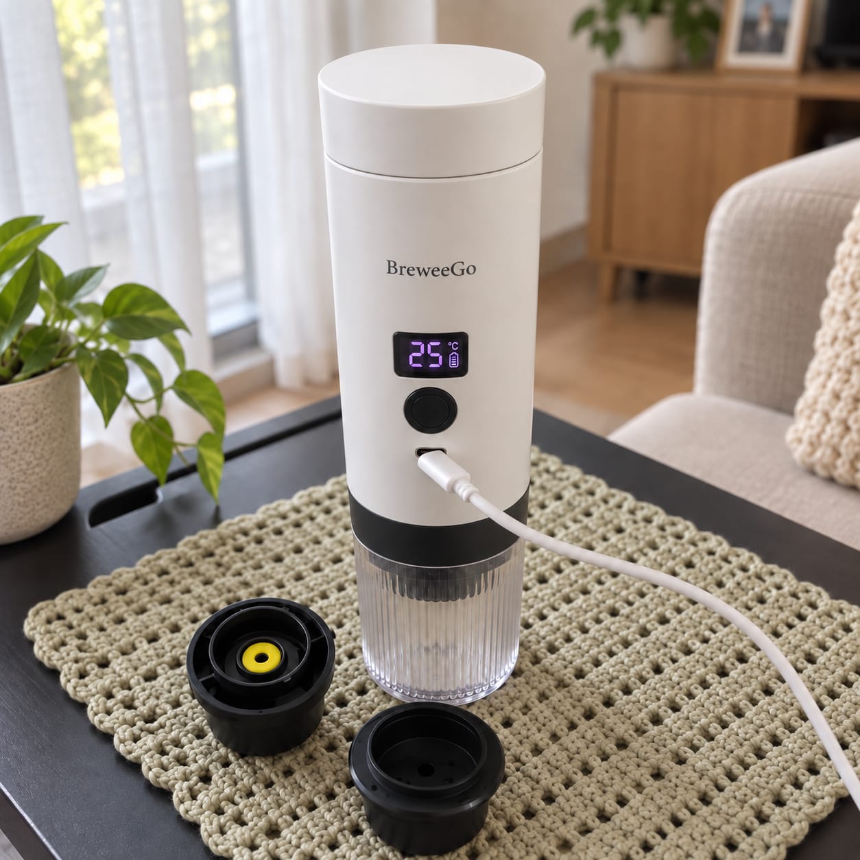 Customer photo review of BreweeGo Portable Coffee Maker