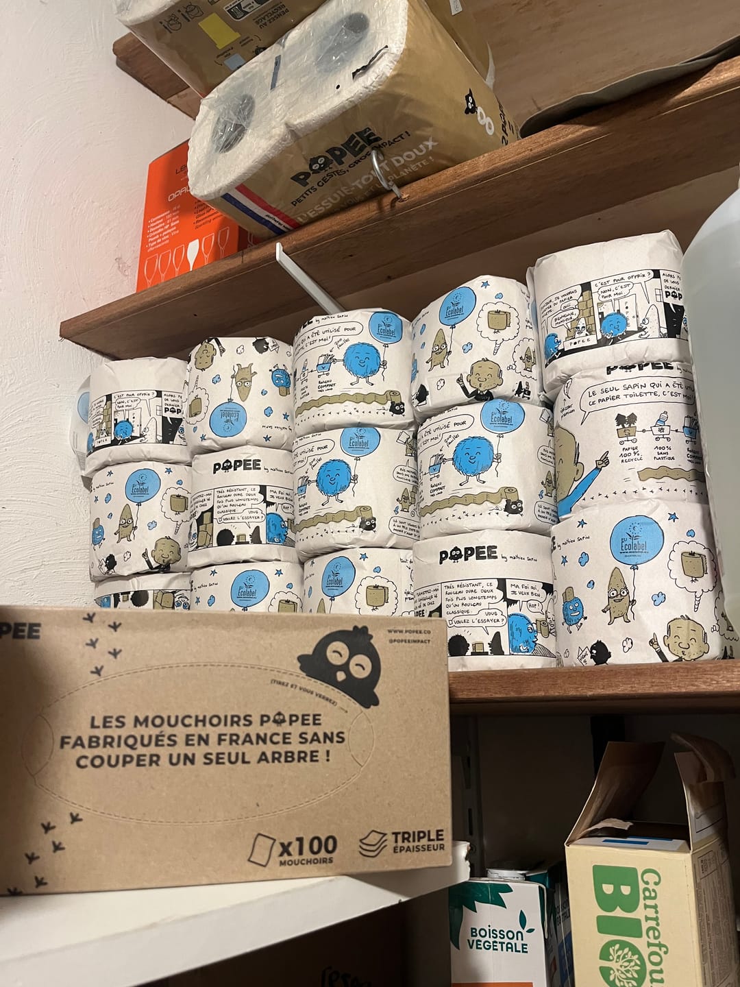 Customer photo review of Papier Toilette Édition BD - 200 Feuilles / Rouleau, zéro plastique