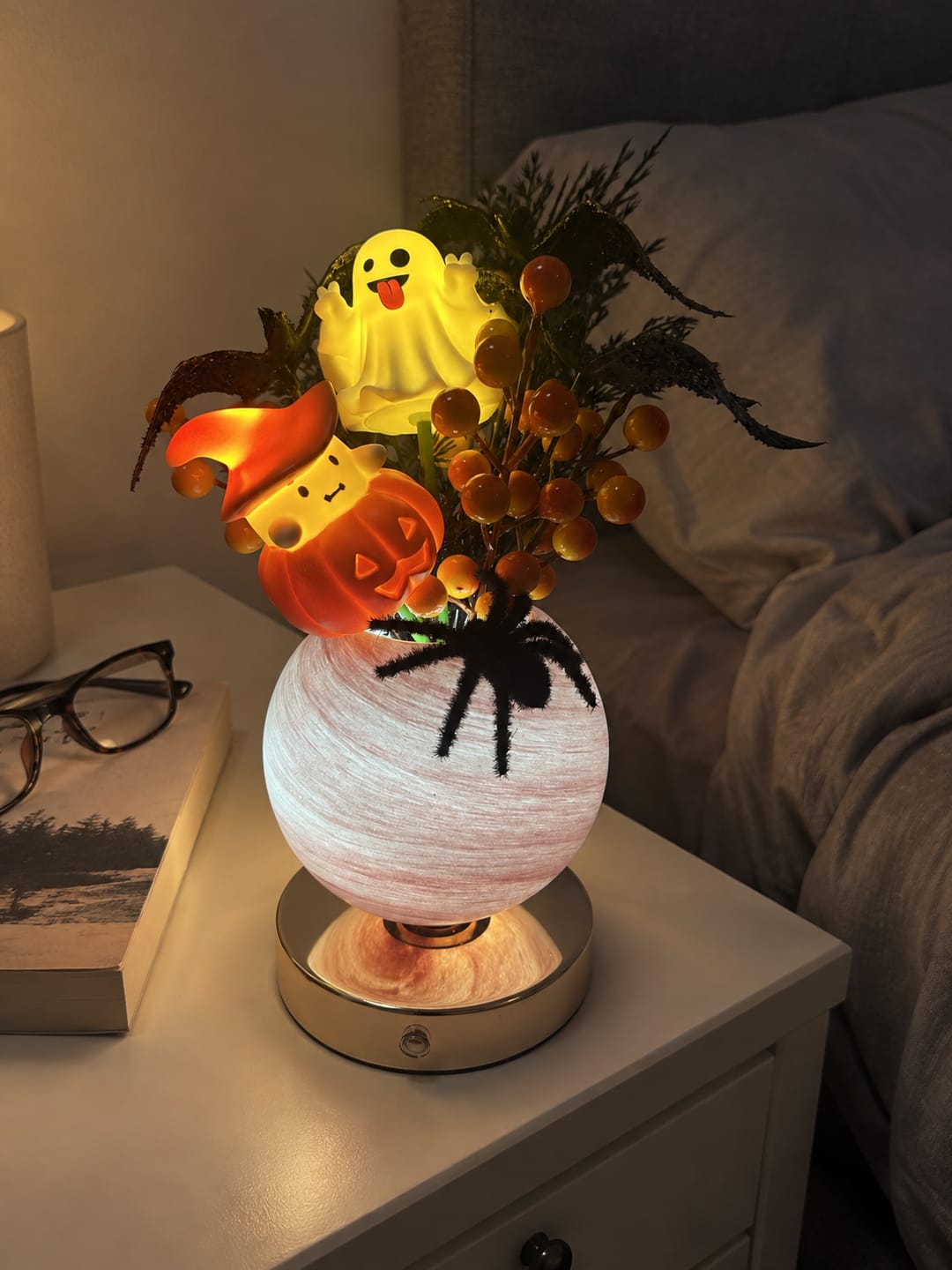 Customer photo review of pumpkin bloom lamp