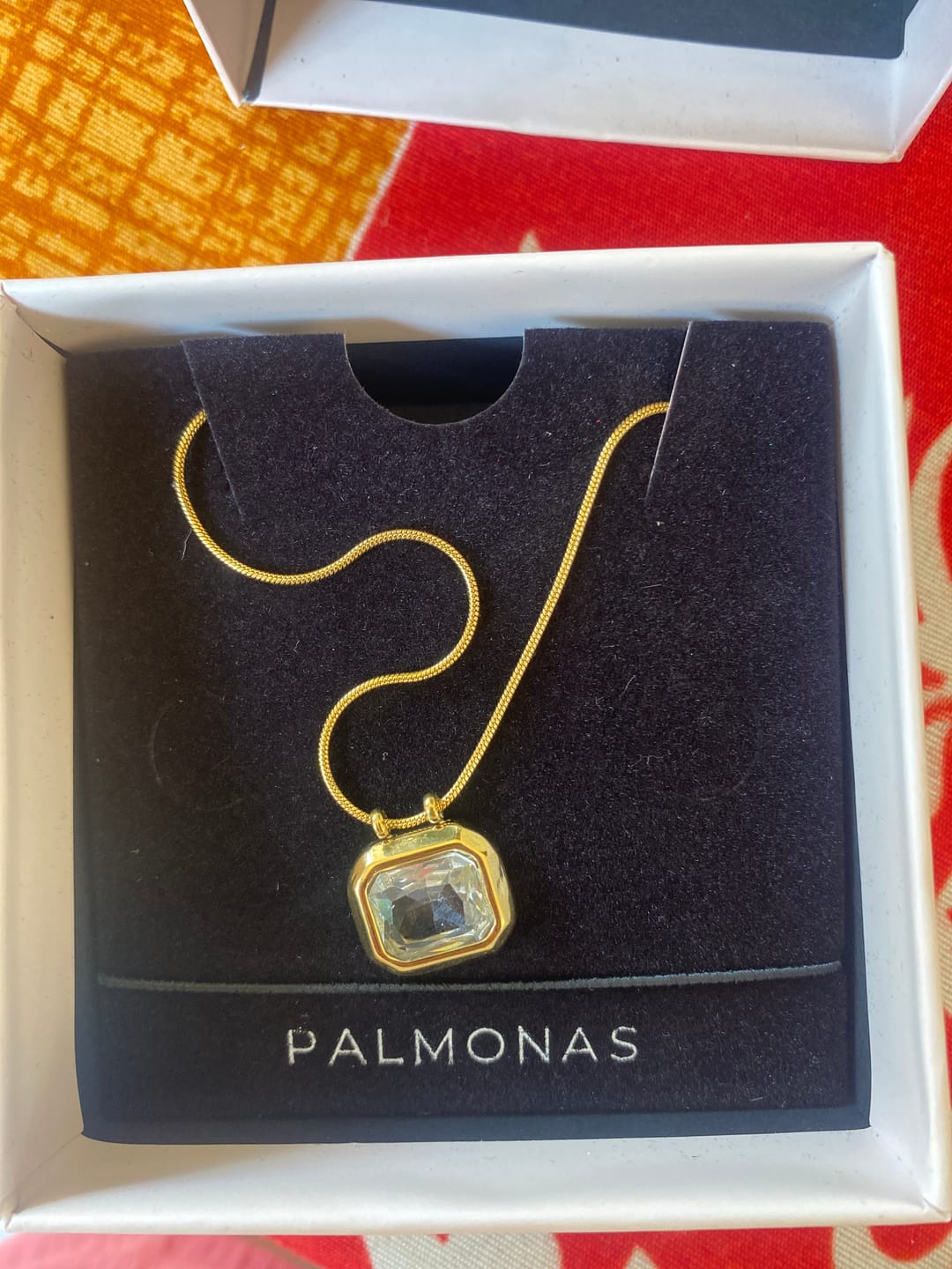 Customer photo review of Athena Solitaire Hoop Earrings