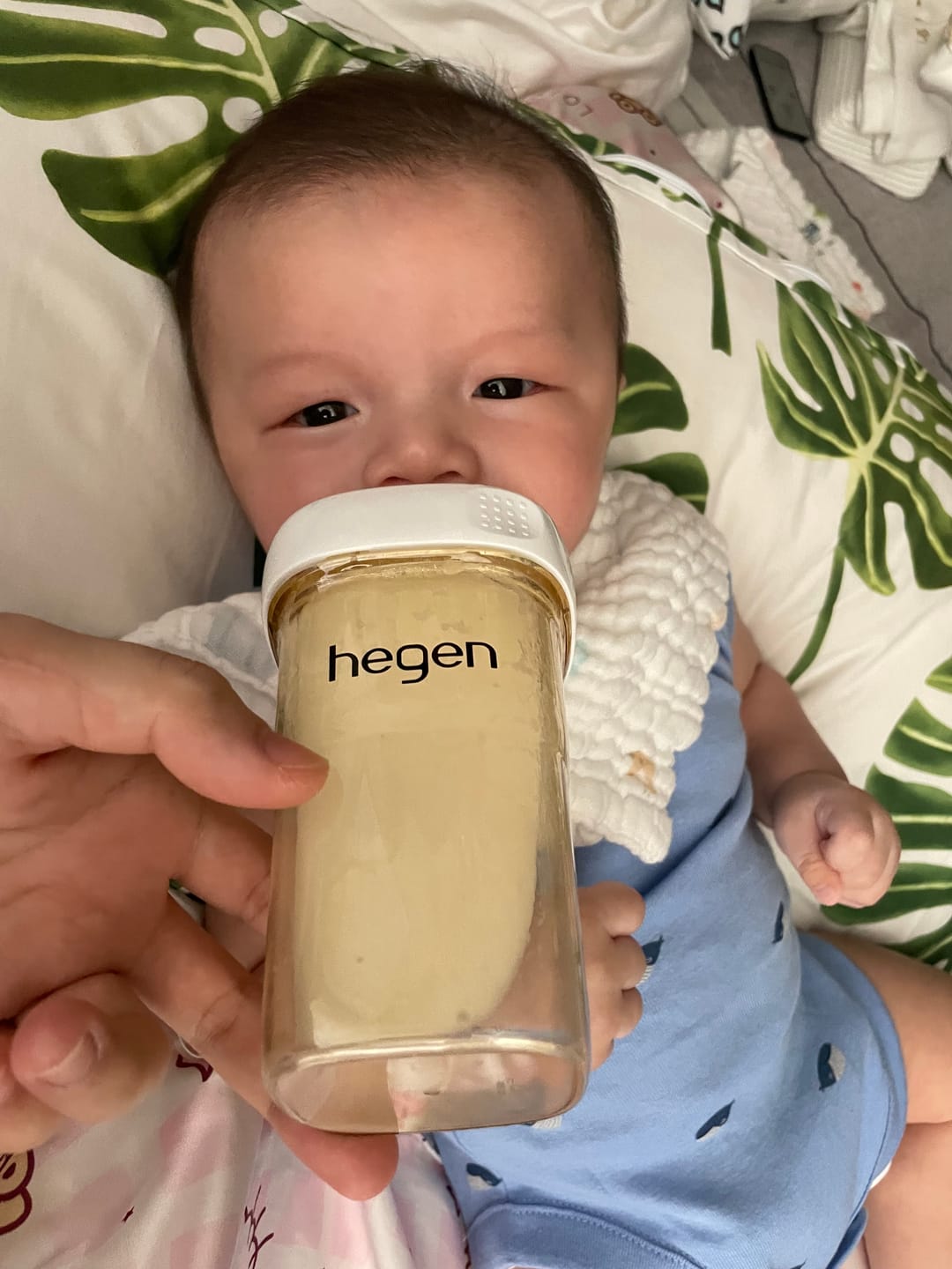 Customer photo review of Hegen PPSU Anti-Colic Baby Bottle - 3 to 6 Months - 240ml/8oz - White