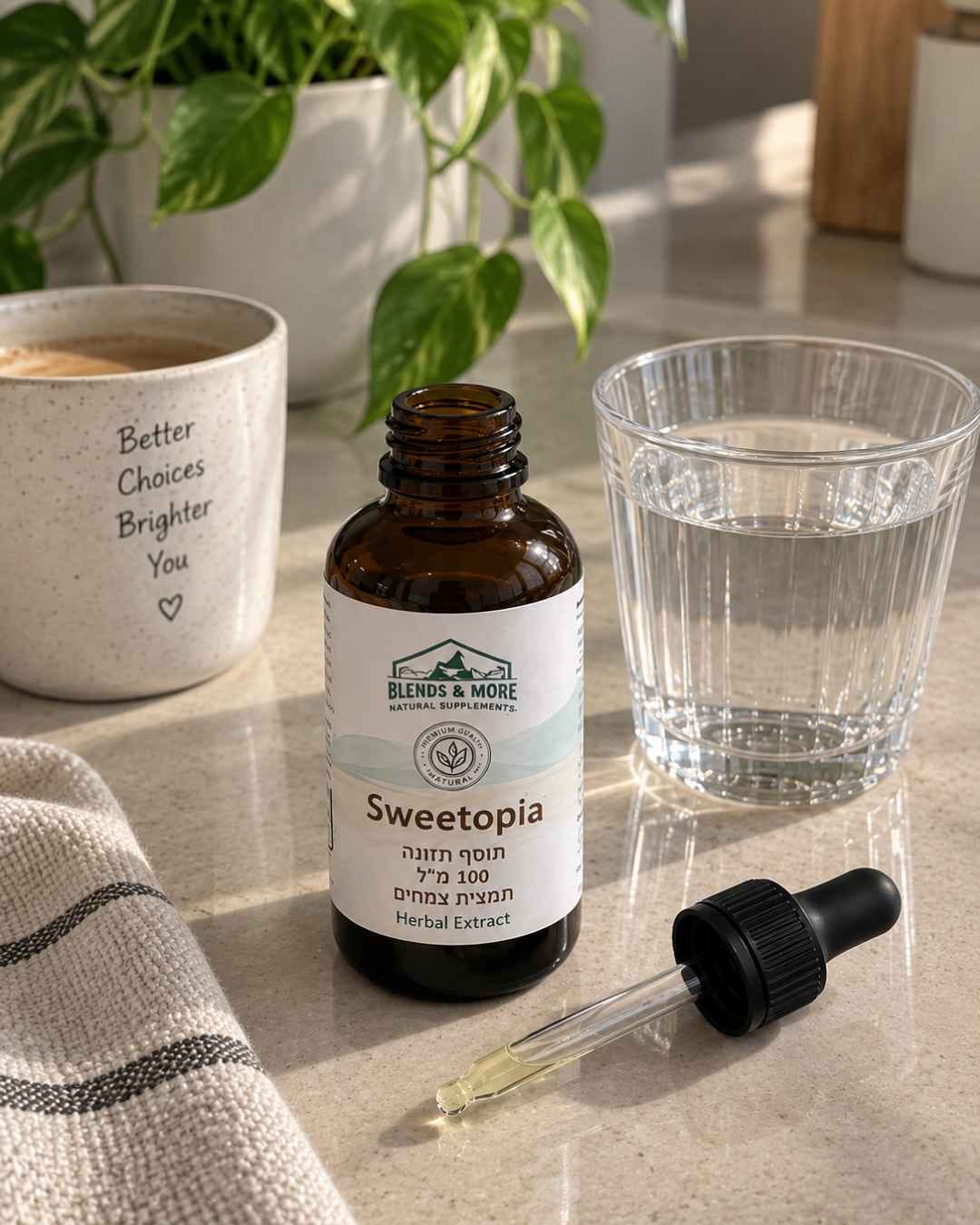 Customer photo review of סוויטופיאה Sweetopia תמצית צמחים 100 מ"ל