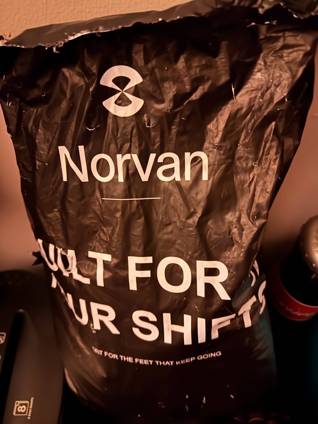 Customer photo review of Norvan 12-Hour Shift Shoes for All-Day Foot, Knee & Back Pain Relief