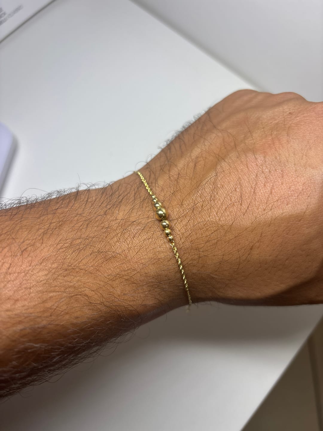 Customer photo review of Bracciale donna in oro giallo 18kt