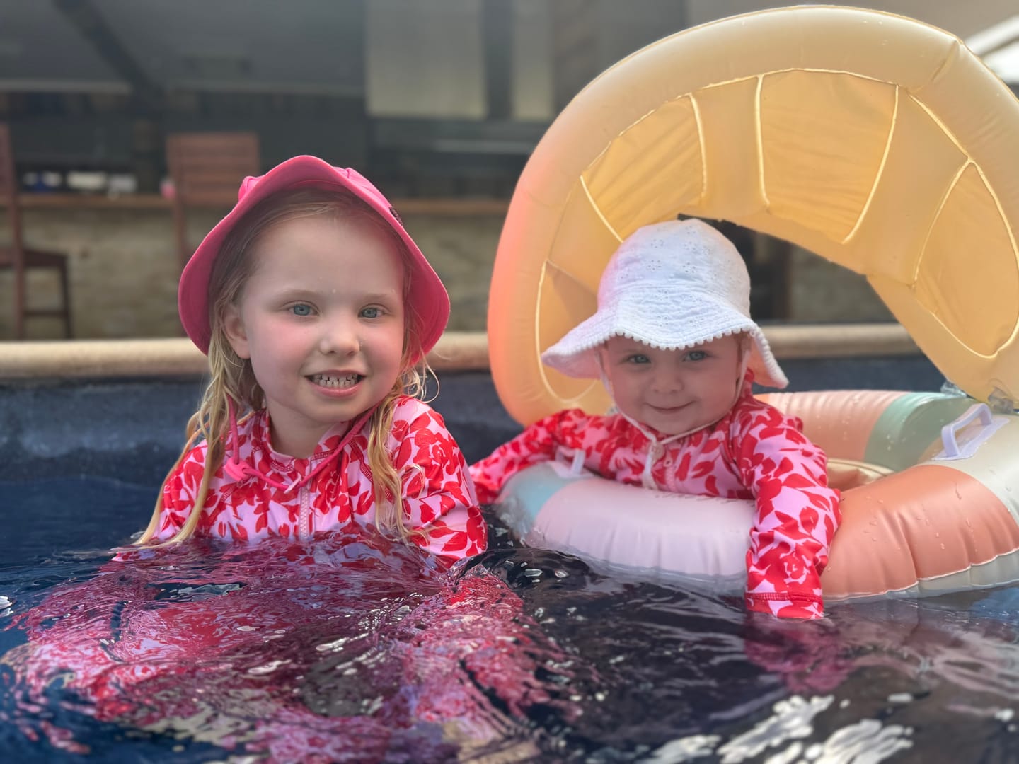 Customer photo review of SIDNEY FULL COVERAGE KIDS SWIM SUIT - EVERYTHING'S ROSIE