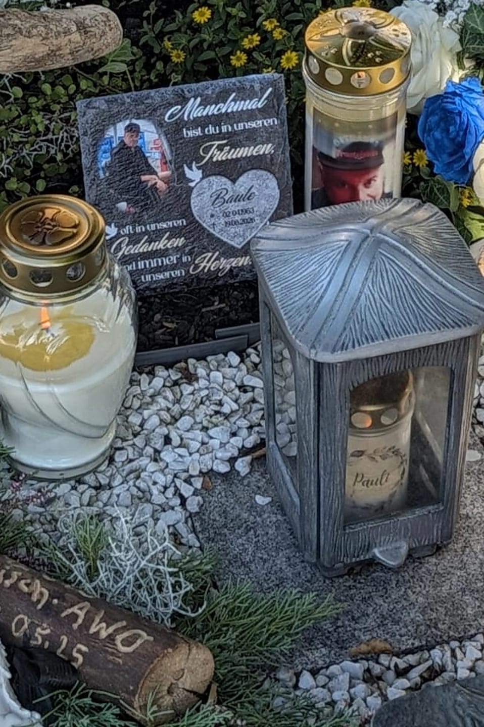 Customer photo review of In unseren Herzen - Personalisierte Schiefertafel