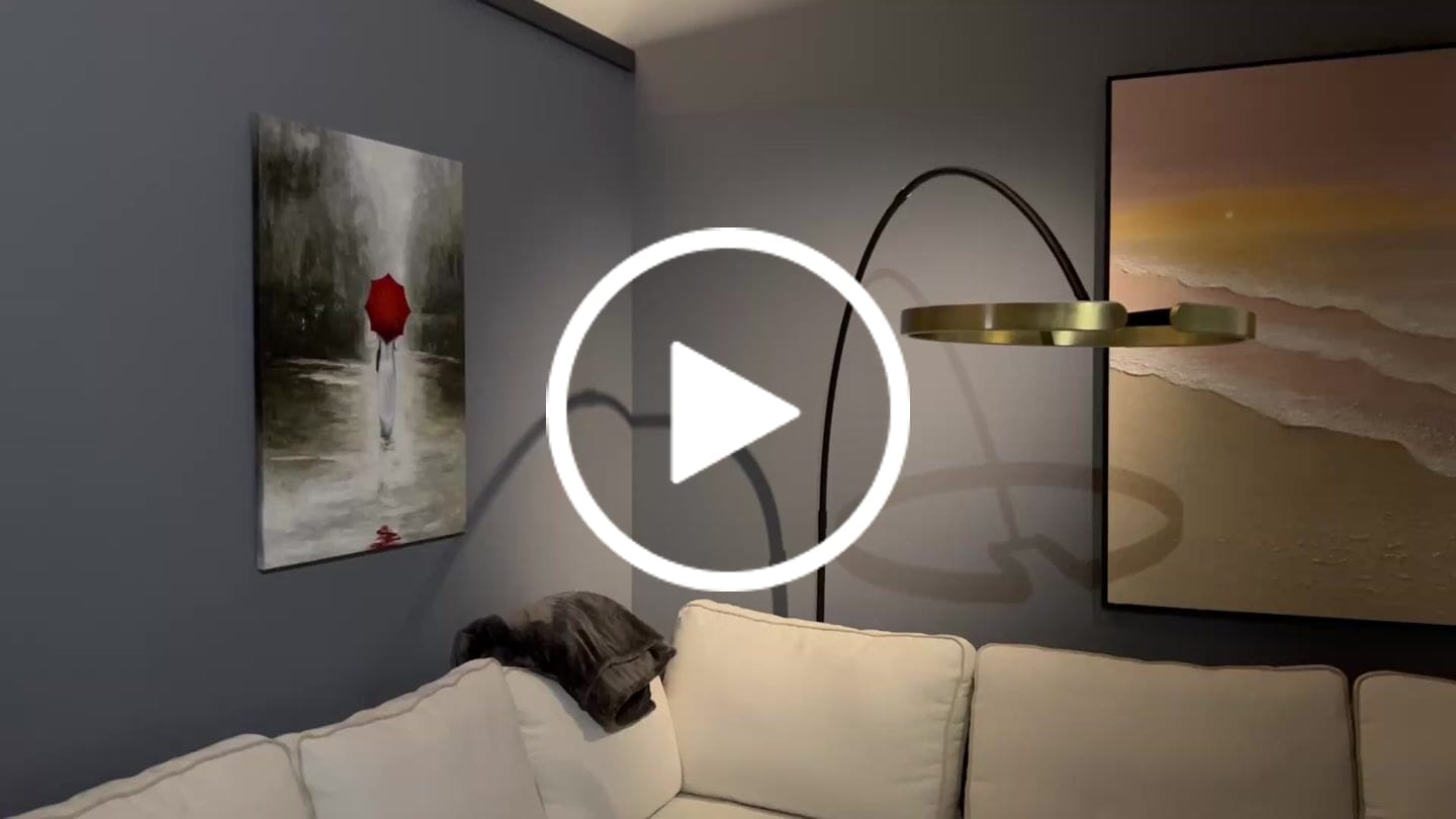 Customer video review of Plaster Art Texture Painting #SG370