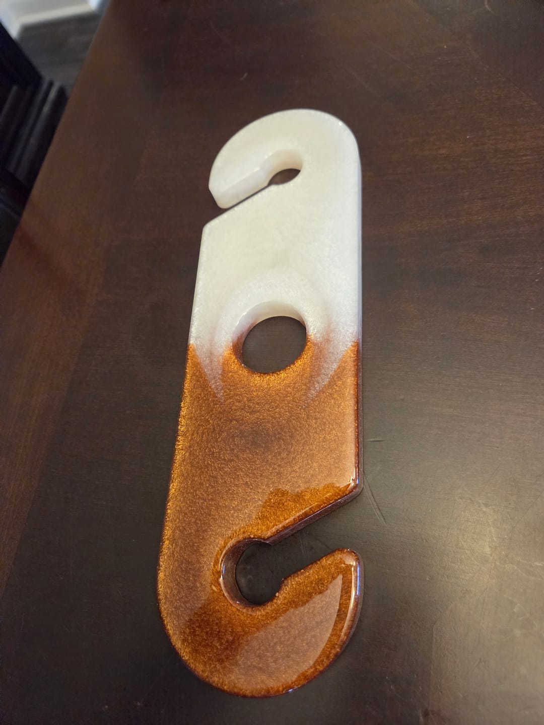 Customer photo review of 12x3.5x1" Wine Caddy Mold For Epoxy Resin - Style 2 - Silicone Mold For Wine Glass Holder