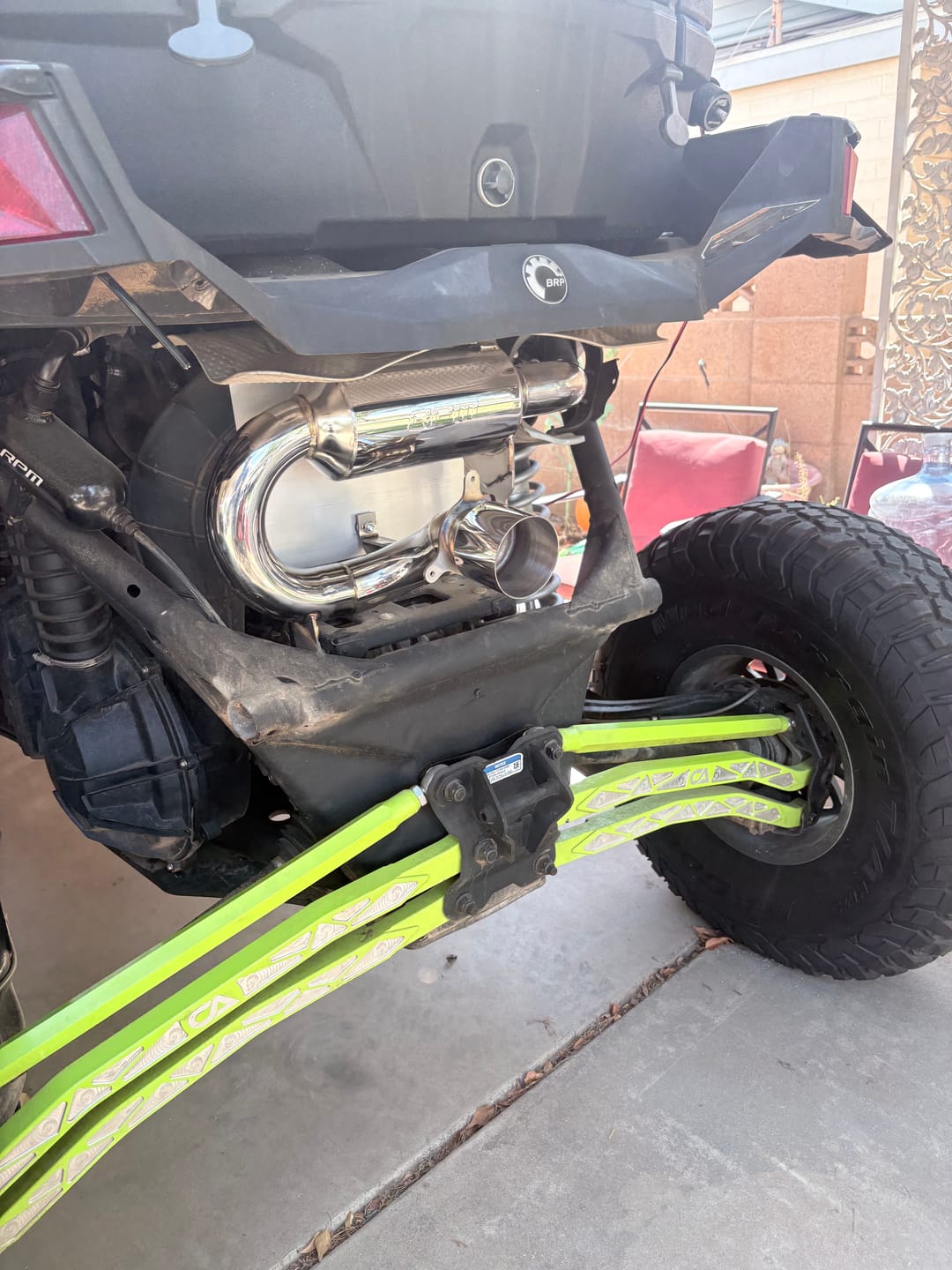 Customer photo review of RPM X3 Slip On Exhaust Sport Muffler Can-Am Maverick X3 Turbo R & RR 2017-2026