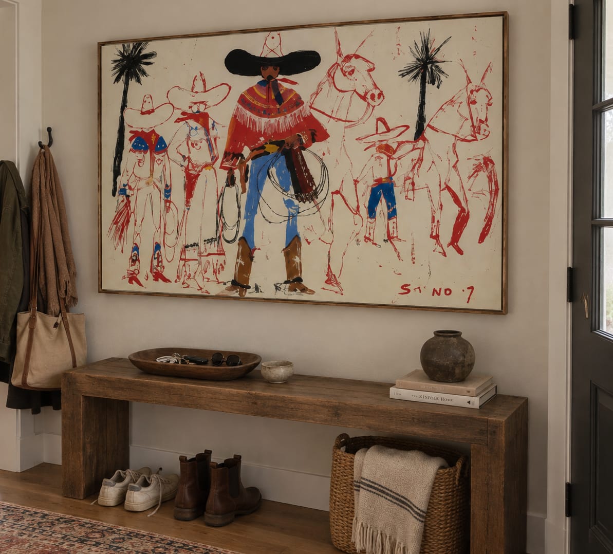 Customer photo review of Frontier Gathering-Cowboy Group Painting