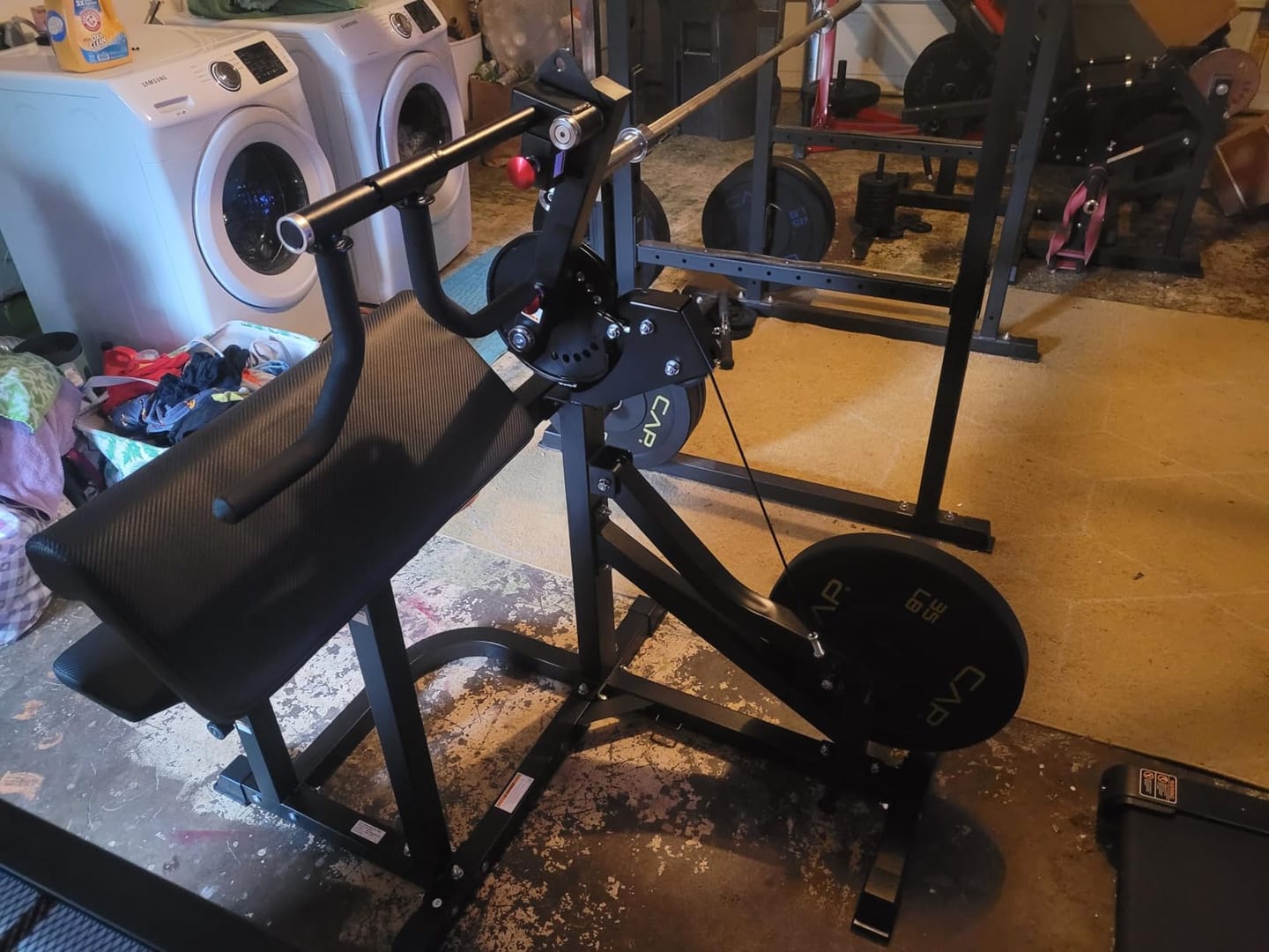 Customer photo review of Plate Loaded Bicep & Tricep Machine