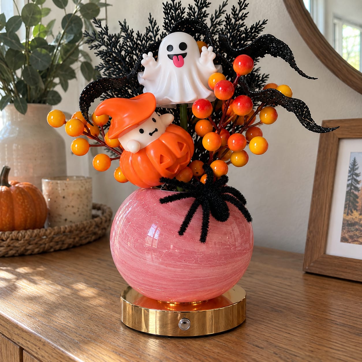 Customer photo review of pumpkin bloom lamp