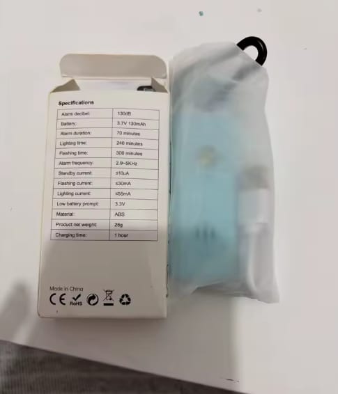 Customer photo review of Alarma de seguridad personal