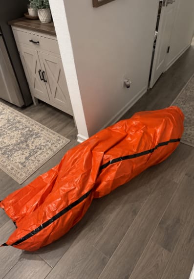 Customer photo review of Saco Vivac Térmico de Emergencia