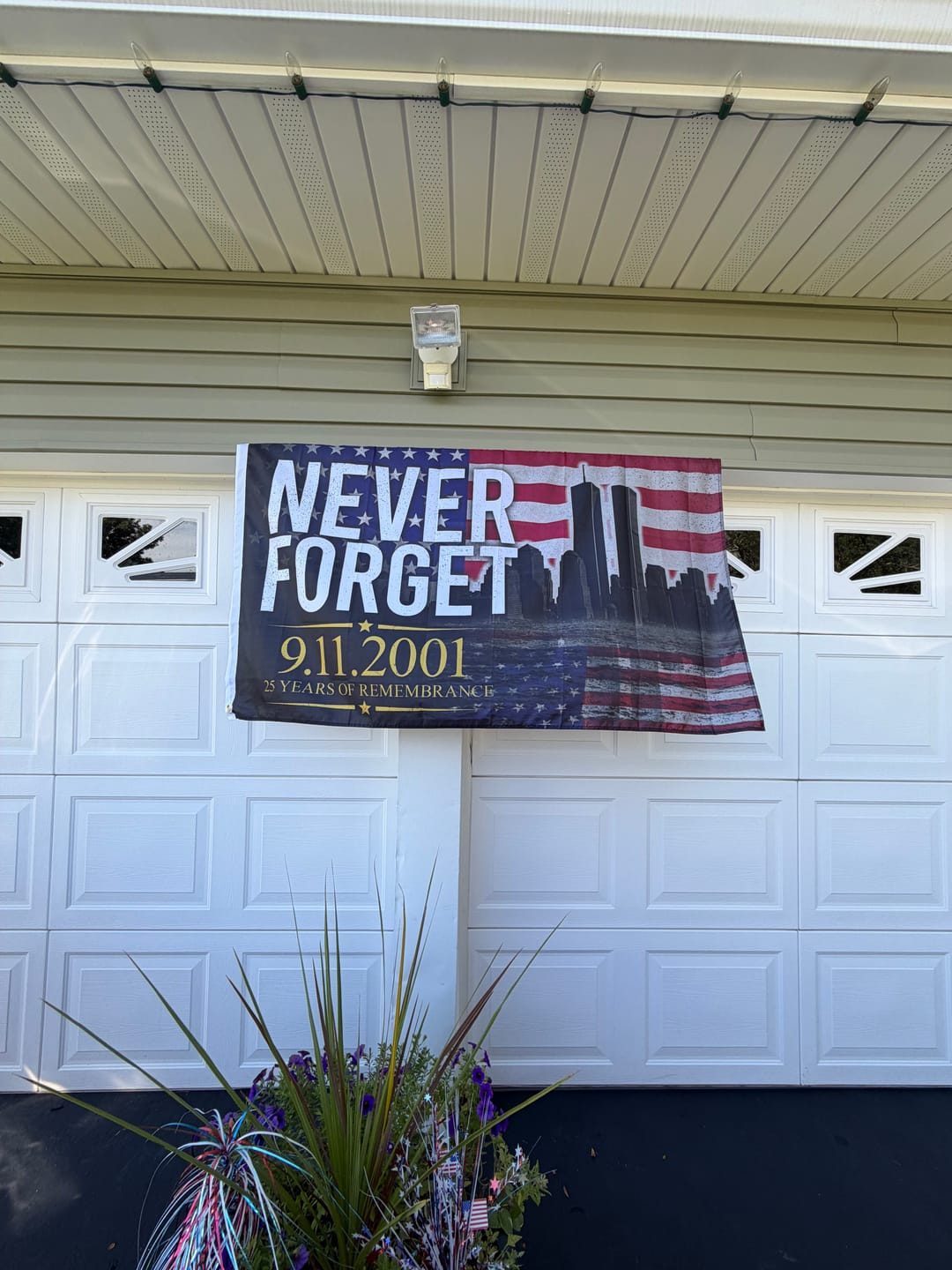 Customer photo review of Never Forget 9.11.2001 Flag