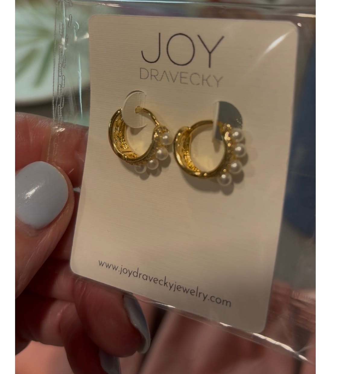 Customer photo review of Vivian Pearl Huggie