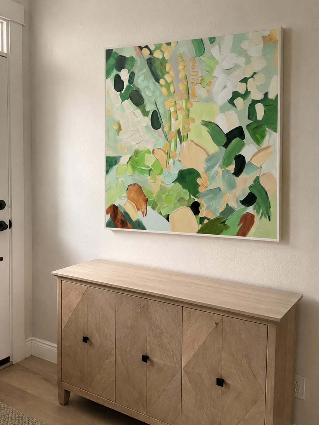 Customer photo review of Colorful Abstract Textured Painting Canvas #AT042