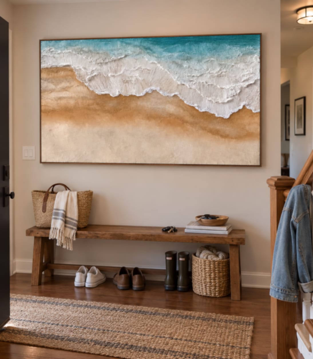 Customer photo review of Seafoam Drift-Sand Shoreline Painting