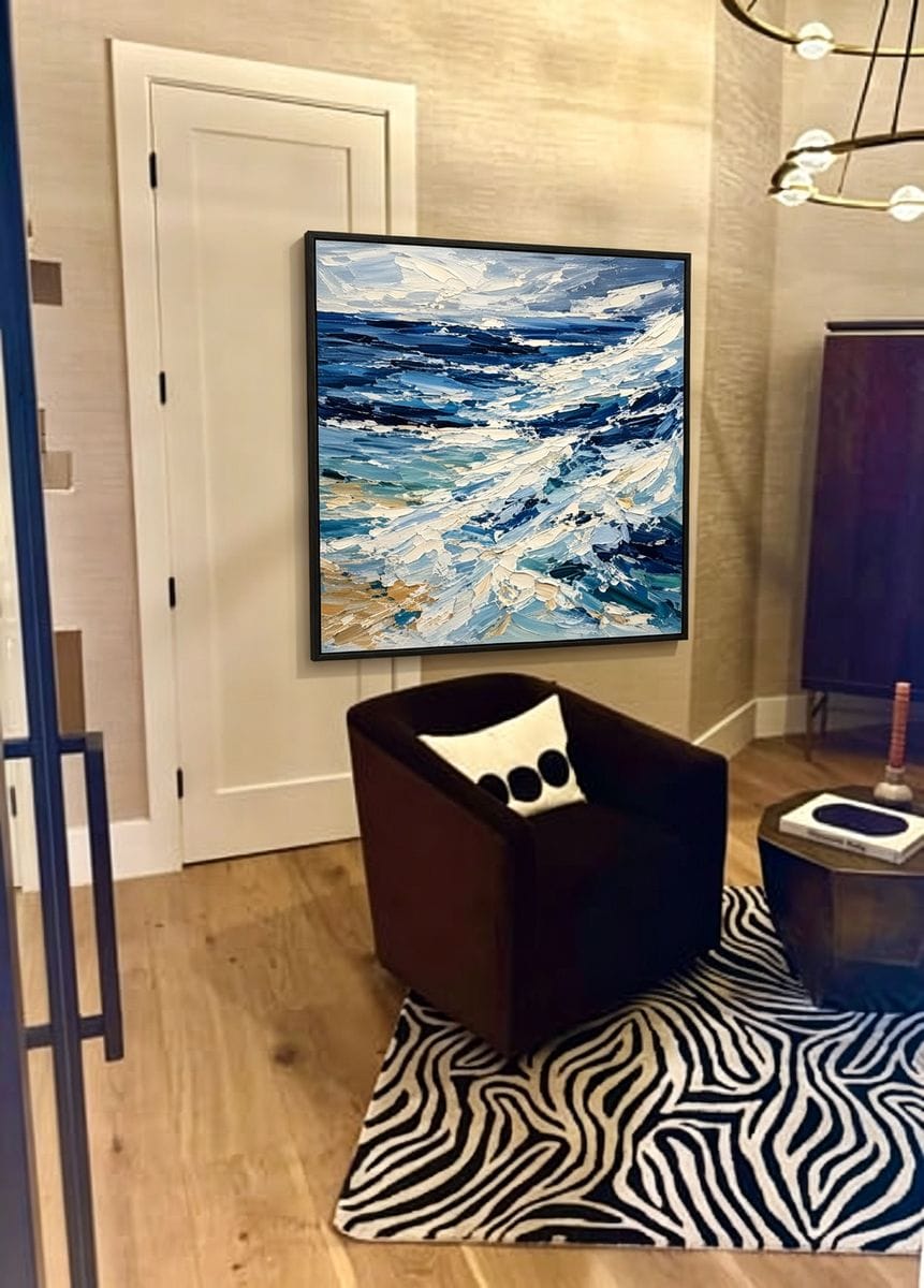 Customer photo review of Atmospheric Seascape Painting #CA030
