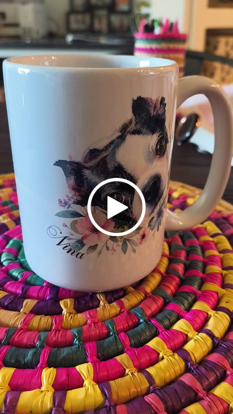 Customer video review of Watercolor - Personalized Mug