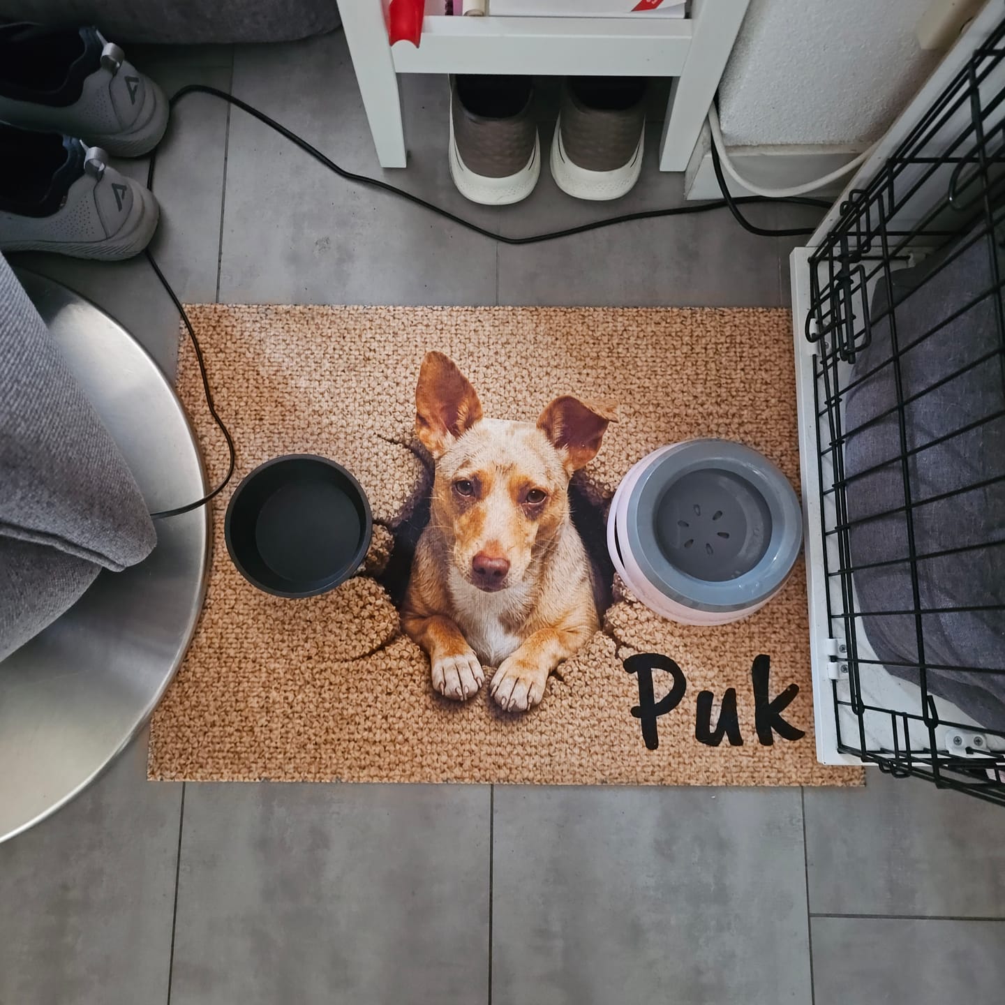 Customer photo review of Doorbraak - Gepersonaliseerde Deurmat