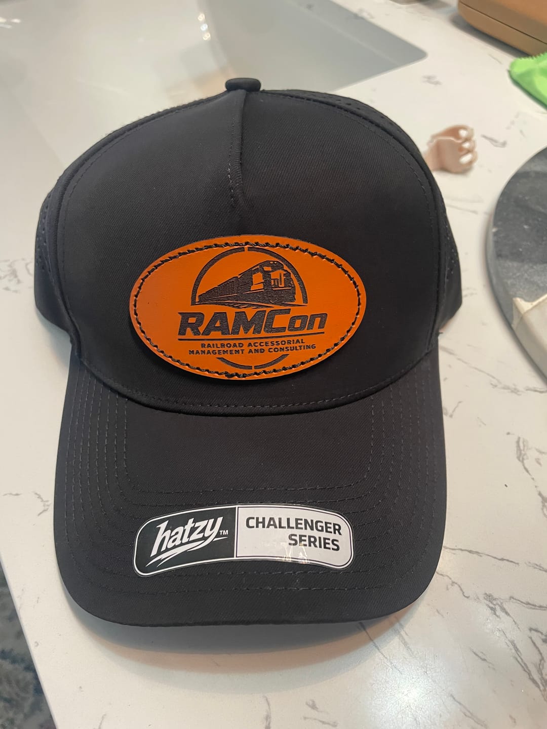 Customer photo review of Richardson 112 Custom Leather Patch Hats