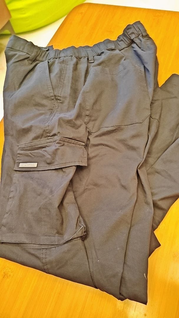 Customer photo review of Straight Cut Utility Cargo Pants
