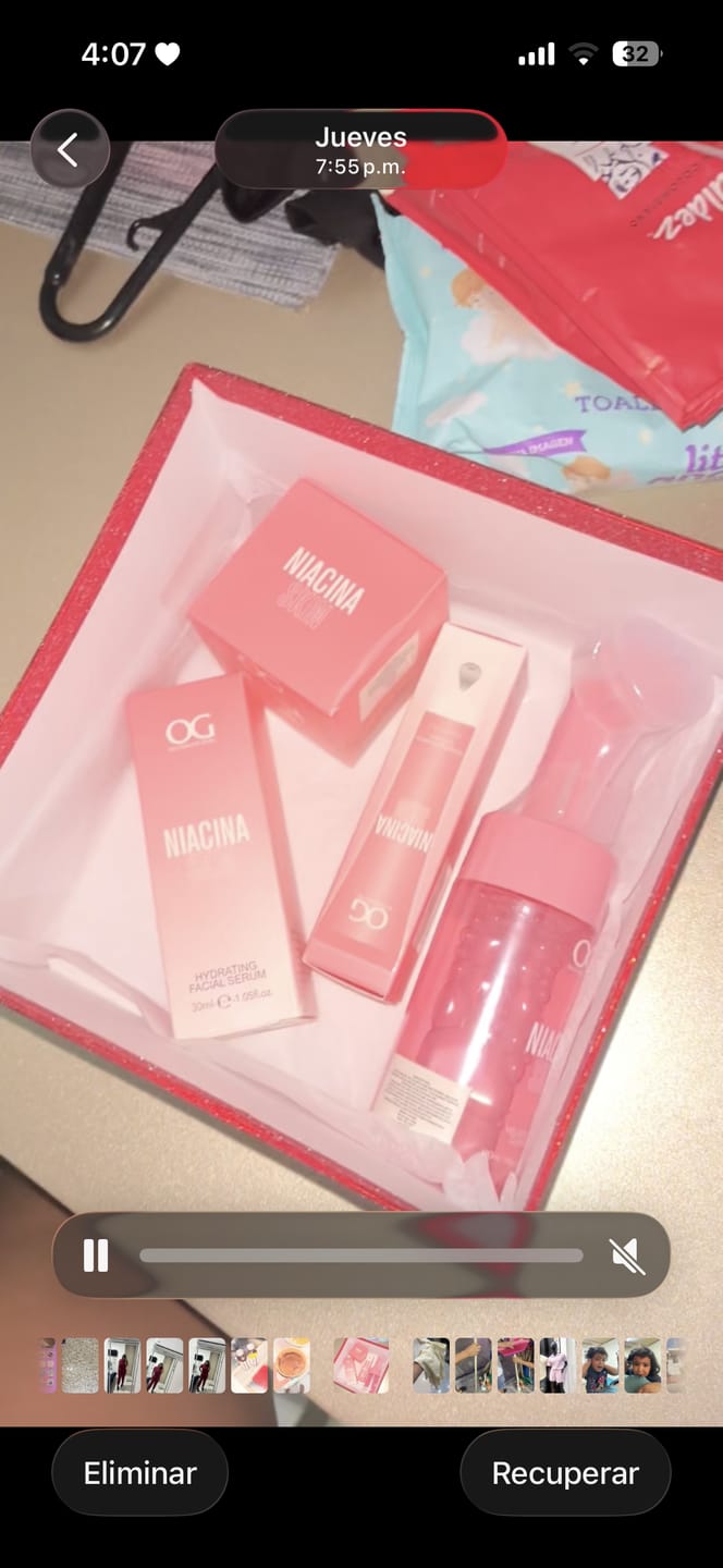 Customer photo review of KIT DE NIACINAMIDA X4 PRODUCTOS