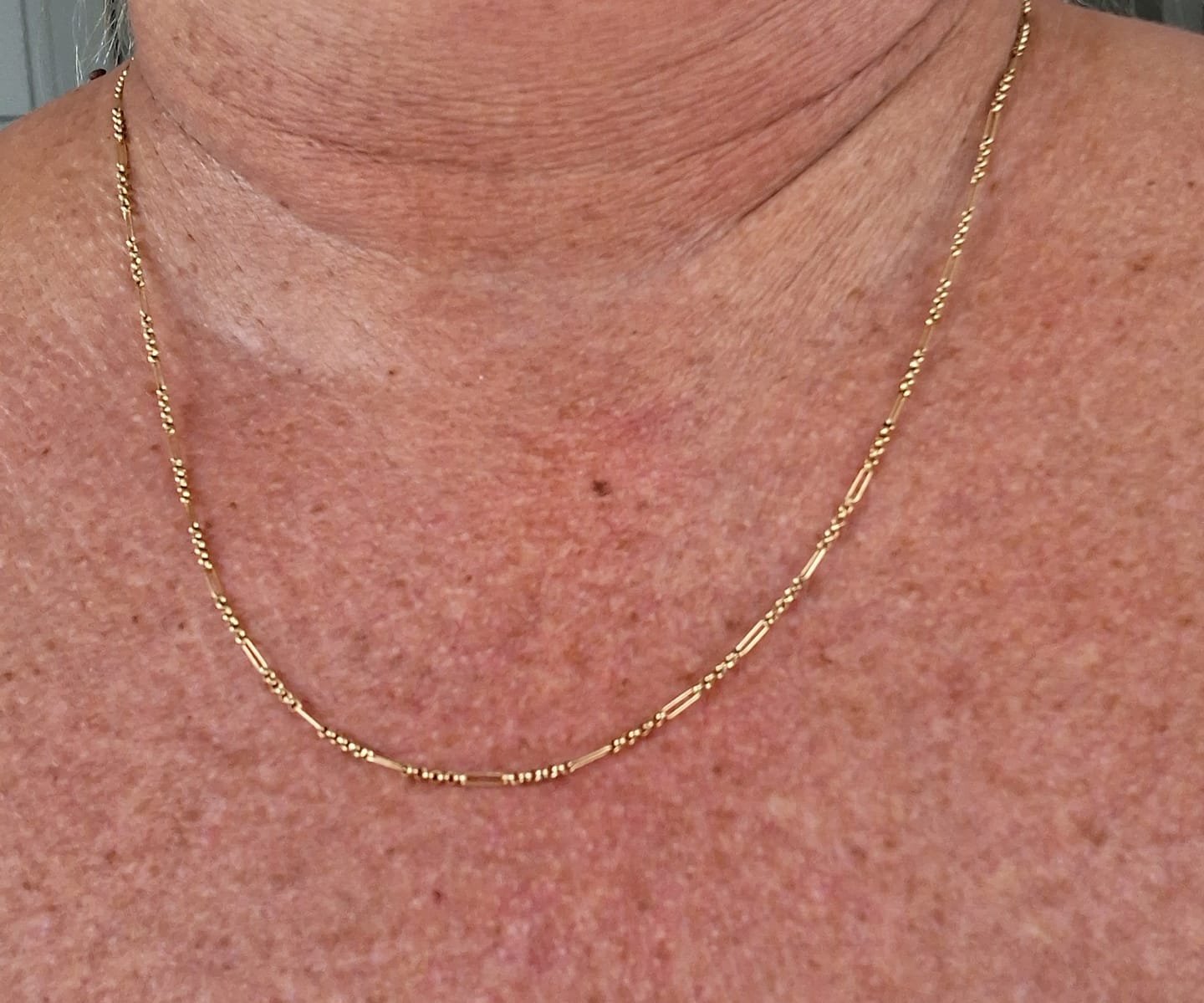 Customer photo review of Fine Figaro Chain
