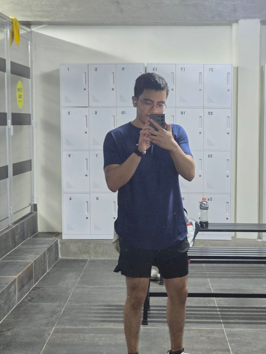 Customer photo review of Training Sport Tee - Navy Blue