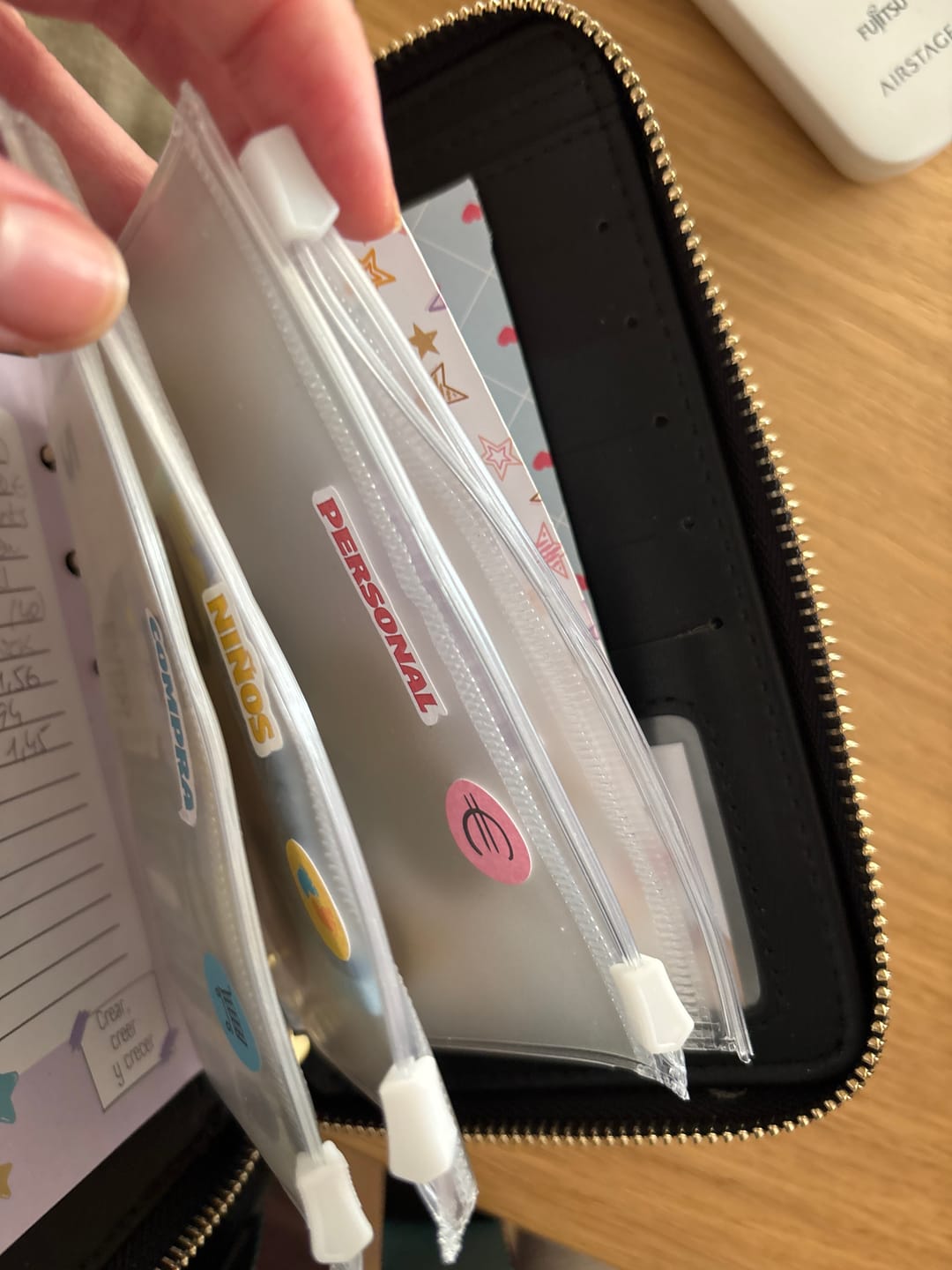 Customer photo review of Libreta de Ahorro con Cremallera A7