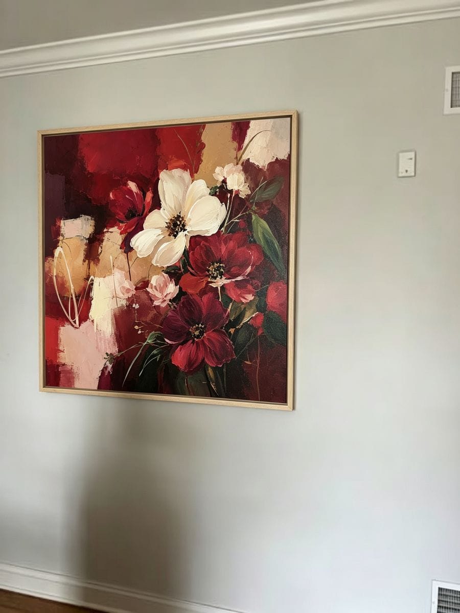 Customer photo review of Expressive Floral Painting #CA080