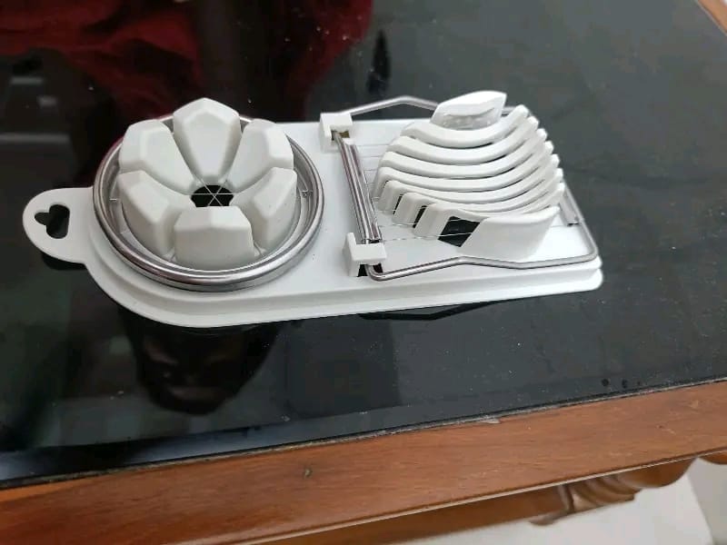 Customer photo review of Dual Boiled Egg Slicer with Stainless Steel Wires | Multi-Functional Kitchen Cutter