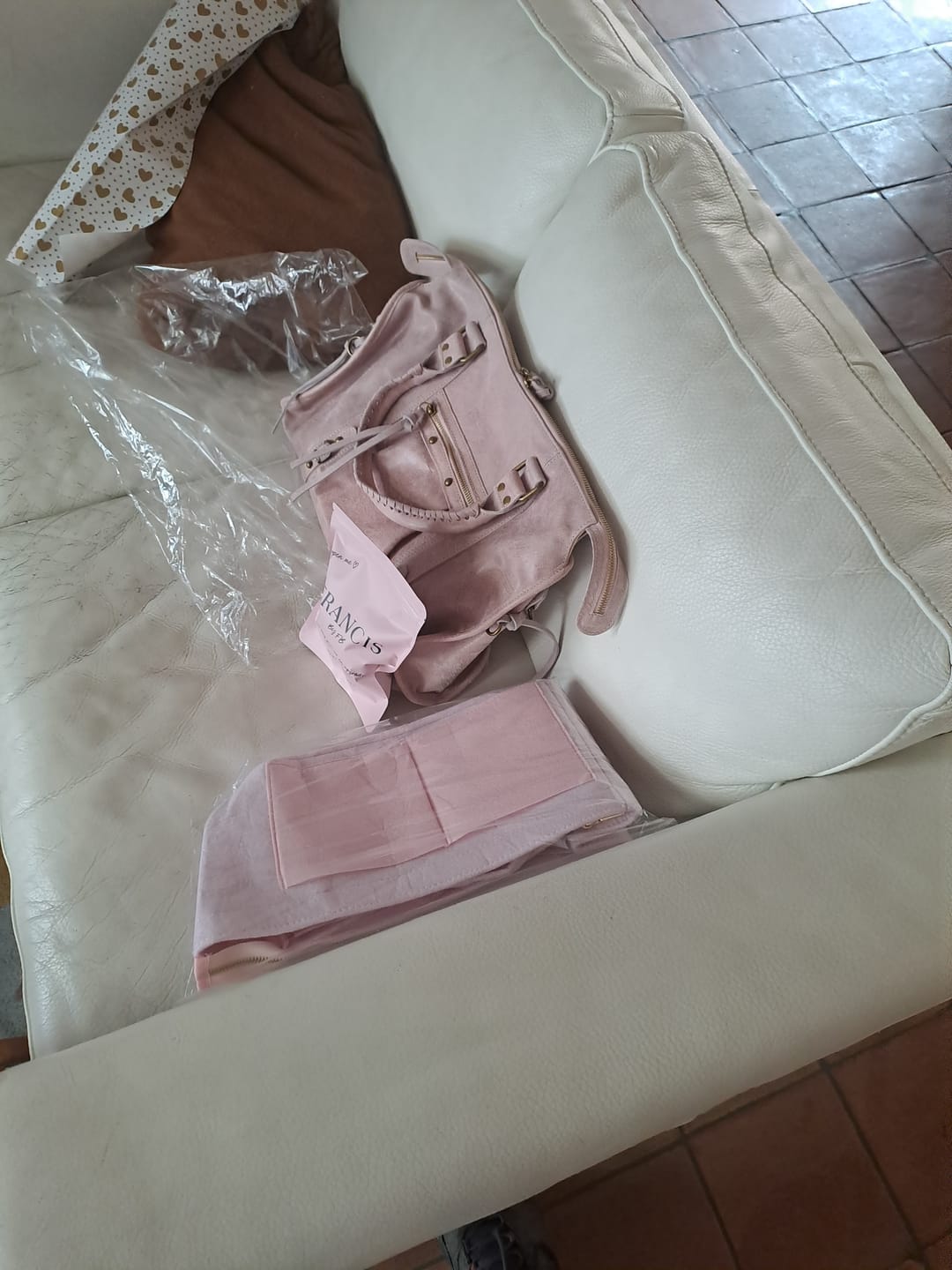 Customer photo review of It girl bag vanilla pink