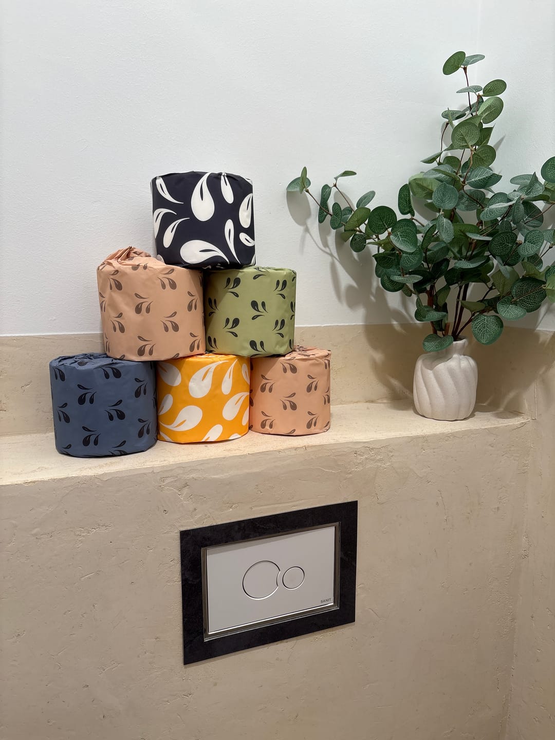 Customer photo review of 100% Bamboo Toilet Paper - 3ply -  40 meters