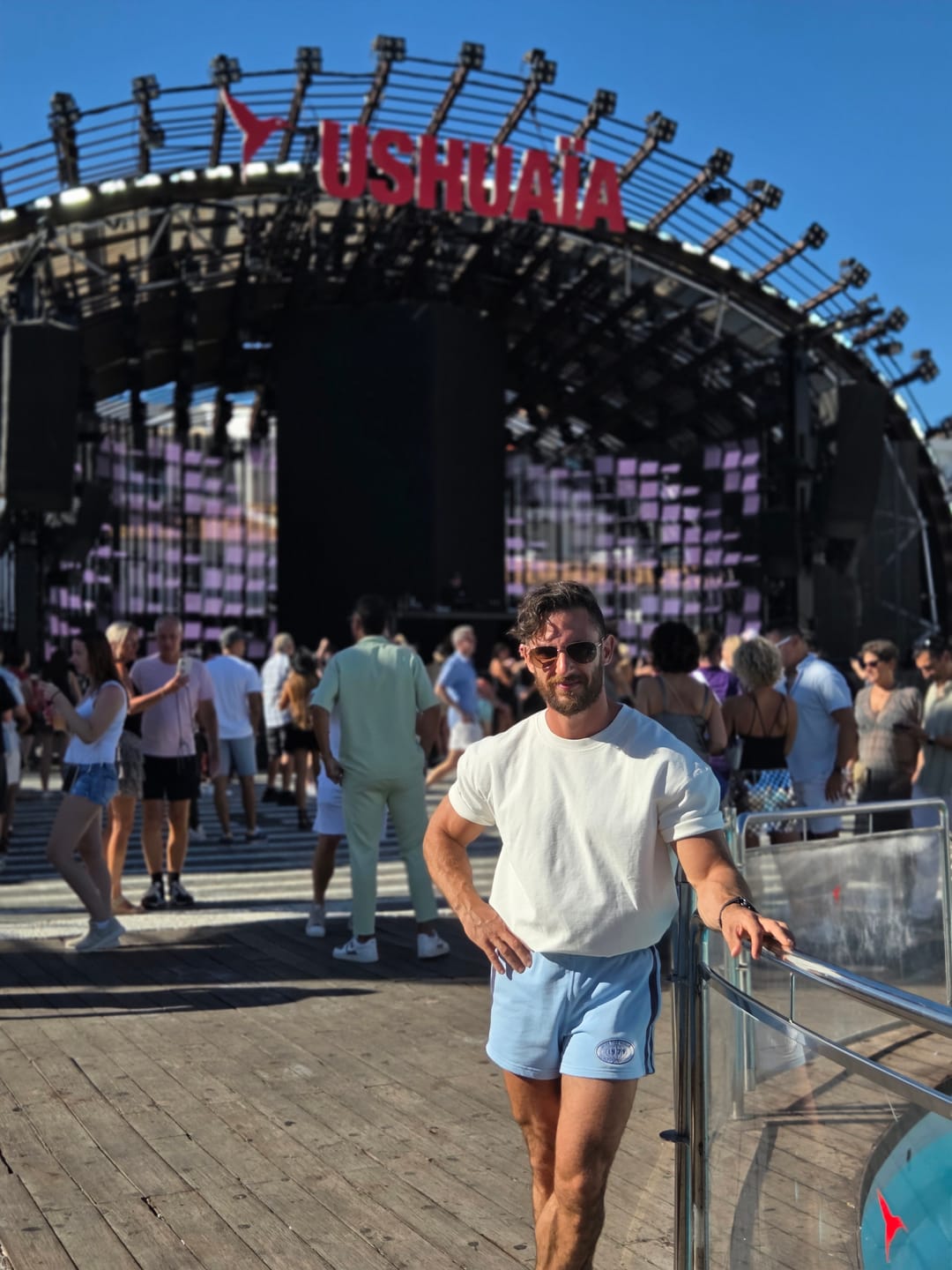 Customer photo review of Vintage Cotton Shorts - Blue