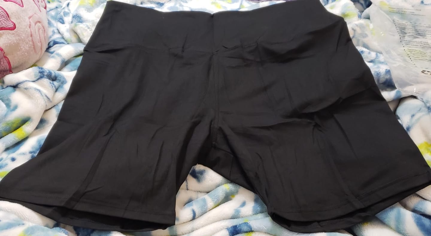Customer photo review of SculptContour High-Waist Seamless Cycling Shorts