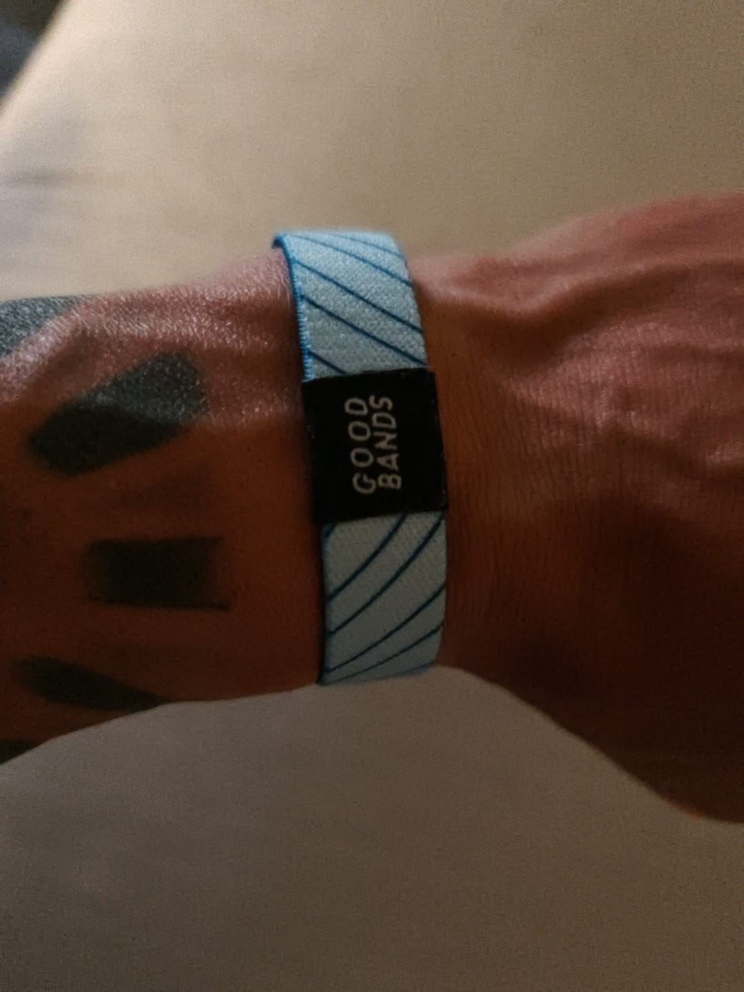 Customer photo review of just a blue pattern