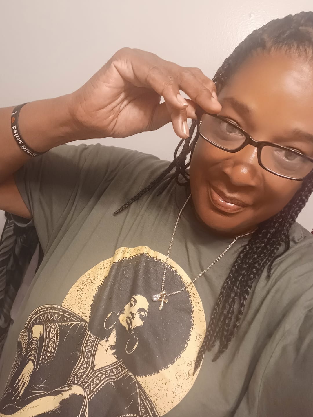 Customer photo review of The Afro Queen Tee
