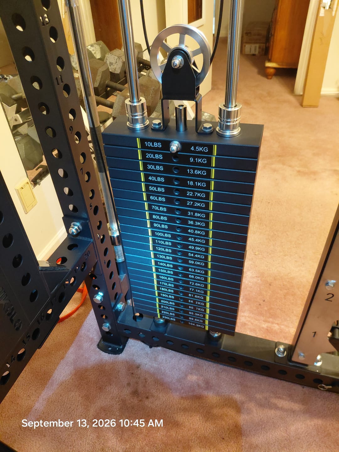 Customer photo review of ANUBIS™ Add-On Weight Stack Kit - 120 lb